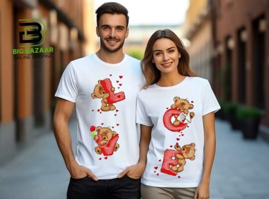 Couple T shirt  sale in karachi 03182311822